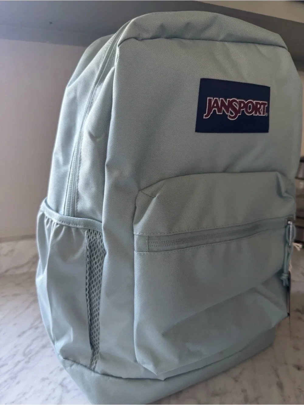 Jansport Light Mint Backpack with Front Utility Pocket